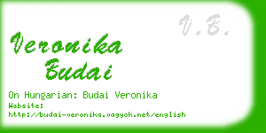 veronika budai business card